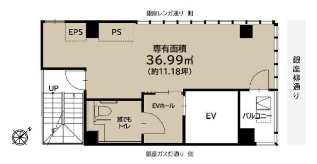 The K-Star GINZA4F 間取り図