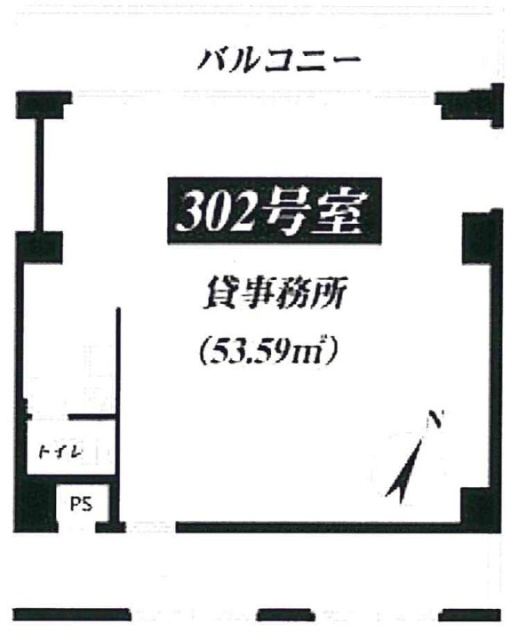 北村第2ビル302 間取り図