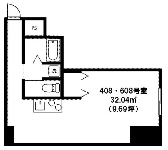 ワコーレ新宿第一ビル608 間取り図