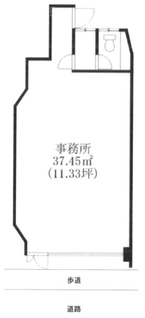 アベニュー西横浜ビル1F 間取り図