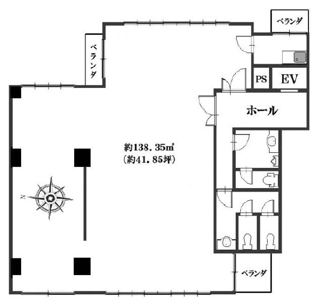 K’sビル3F 間取り図