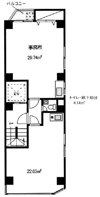 スタープラザ笹塚ビル5F 間取り図