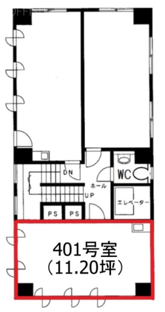 セントラルビル401 間取り図