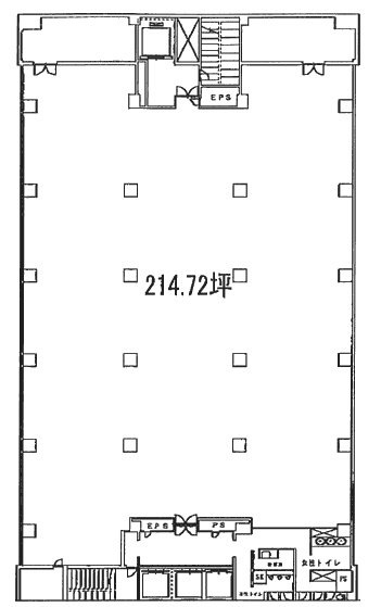 築地浜離宮ビル6F 間取り図