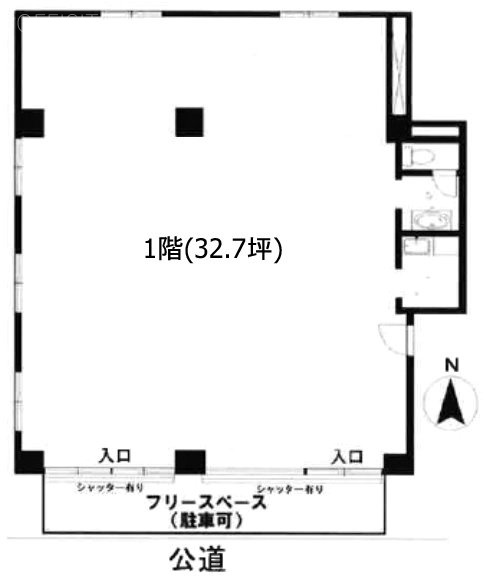 鈴木ハイツ1F 間取り図