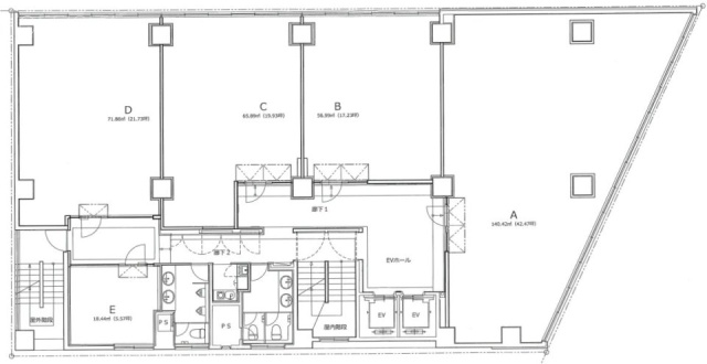 神田岩本町プラザビル2F 間取り図