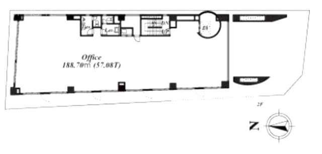 ラビ一番町2F 間取り図