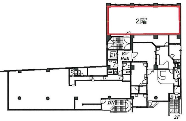 ランディック六本木ビル2F 間取り図