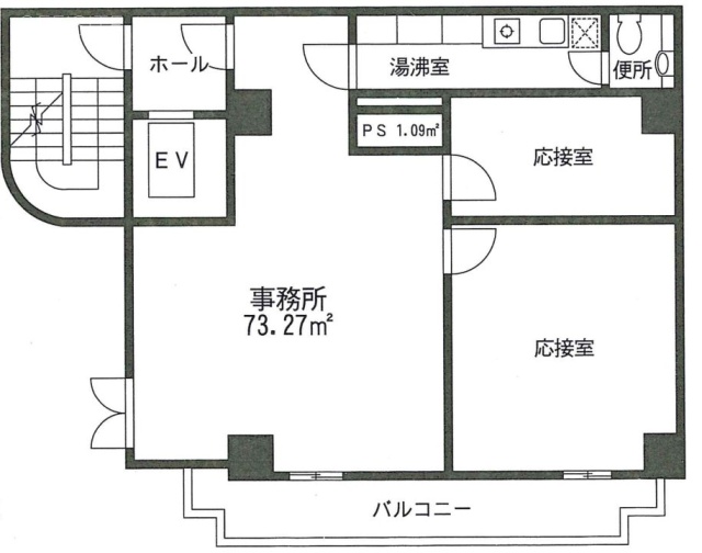 北新宿ロイヤルガーデンビル2F 間取り図