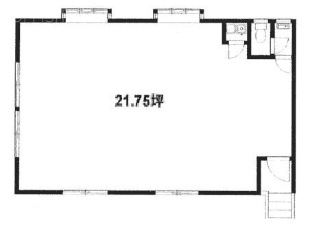 ハイムA1ビル2F 間取り図