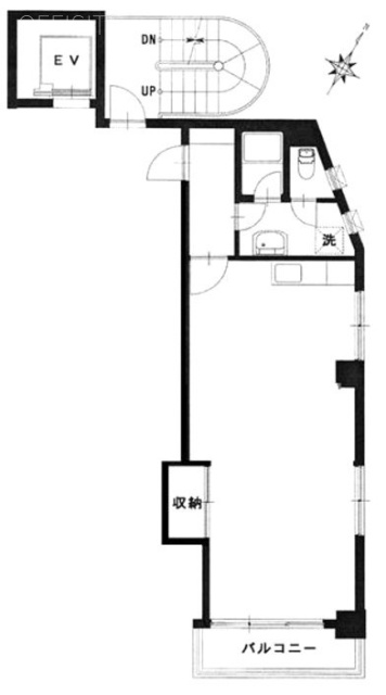 中田ビル402 間取り図