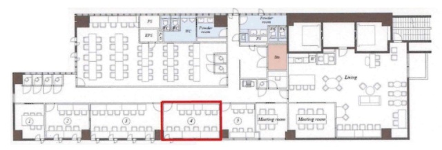 バドスクエア竹橋4 間取り図