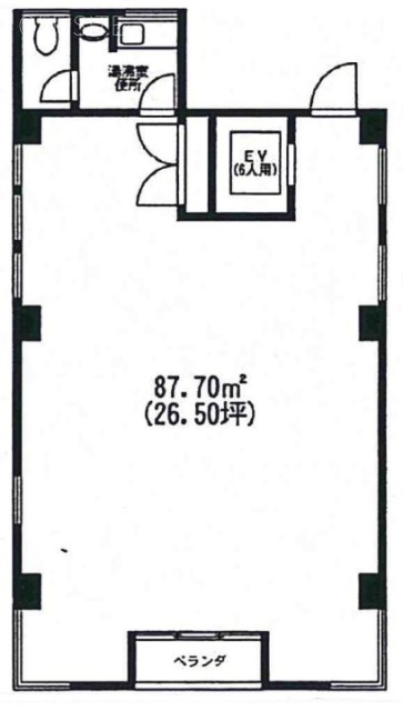 高洲グリーンビル4F 間取り図