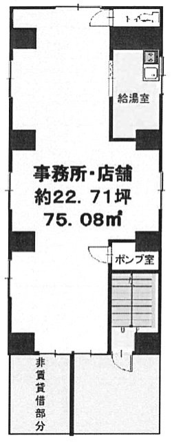 東駒形SAビル1F 間取り図