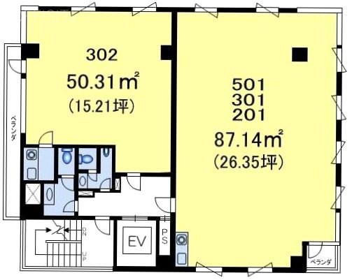 ワイビル201 間取り図