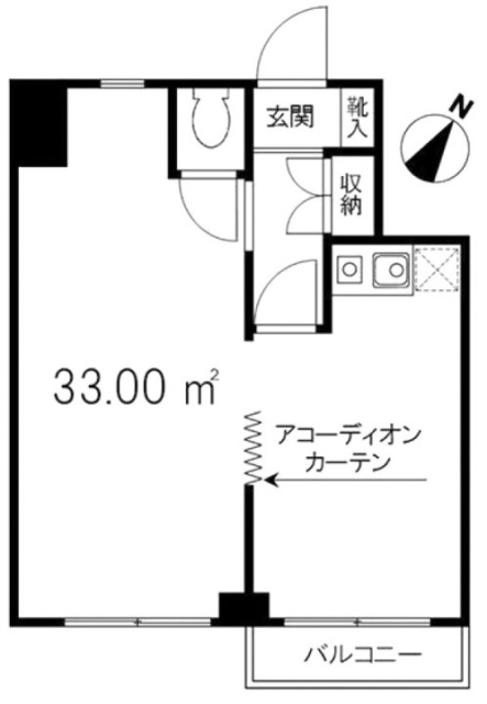 東常盤松マンション503 間取り図