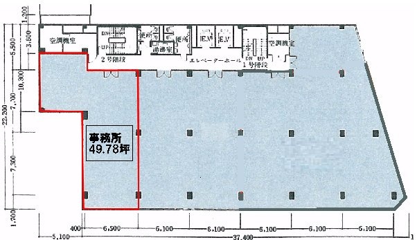 コリドースクエア銀座7丁目301.302 間取り図