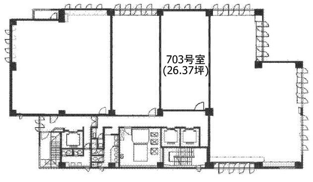 関内トーセイビルⅡ703 間取り図