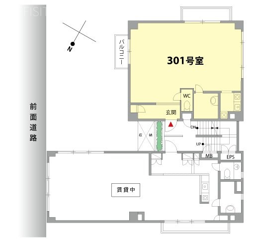 青山パインビレッジ301 間取り図