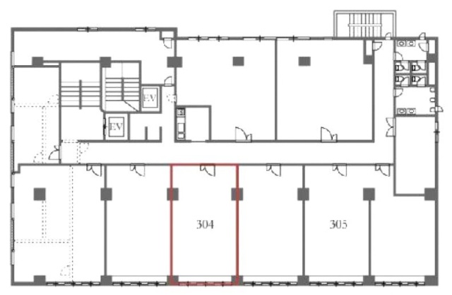 横浜飛栄(ニューライフ元町)ビル304 間取り図