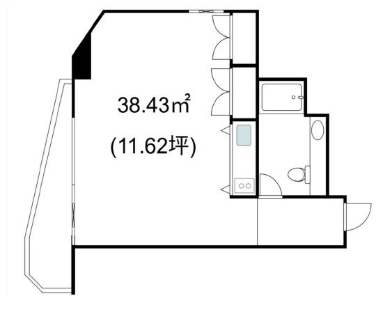 ロイヤル赤坂サルーン410 間取り図