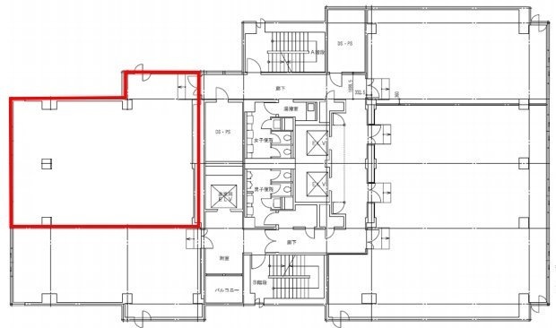 JPR千葉ビル9F 間取り図