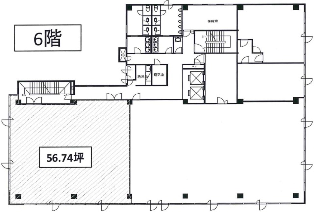 船橋本町プラザビル6F 間取り図