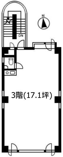 升本小澤ビル3F 間取り図