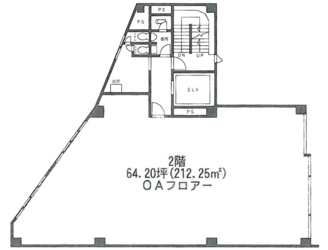 マルマン六本木ビル2F 間取り図