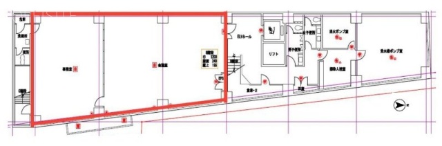 高輪エンパイヤビルB1F 間取り図