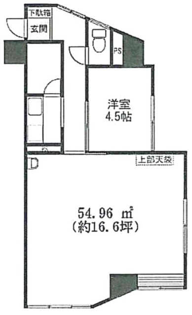 荻窪武蔵野マンションビル1F 間取り図