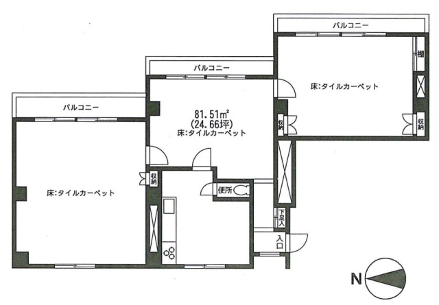 メゾンド聖坂ビル701 間取り図
