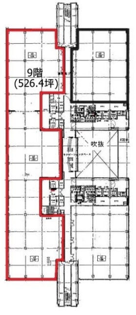 東京ファッションタウン(TFTビル西館)9F 間取り図