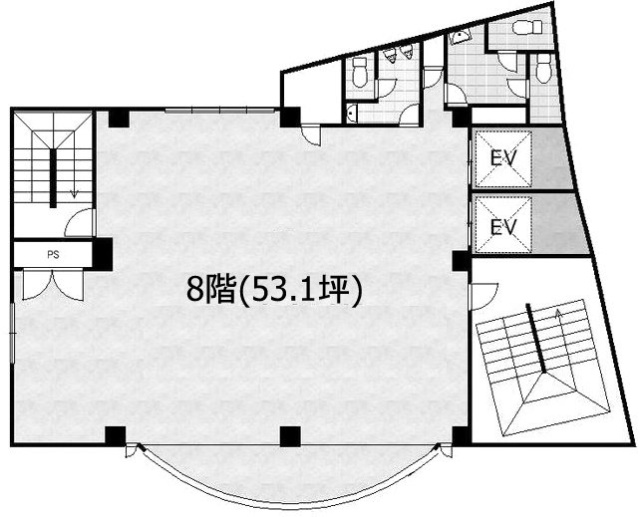 塚田ビル8F 間取り図