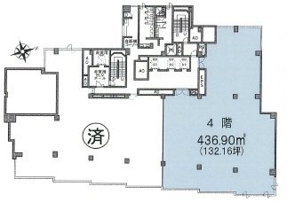 芝大門センタービル4F 間取り図