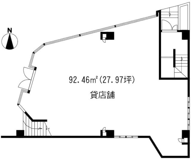 須賀ビル1F 間取り図