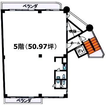 新中野神谷ビル5F 間取り図