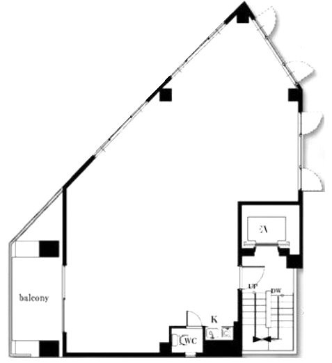 阿佐ヶ谷第壱ビル4F 間取り図