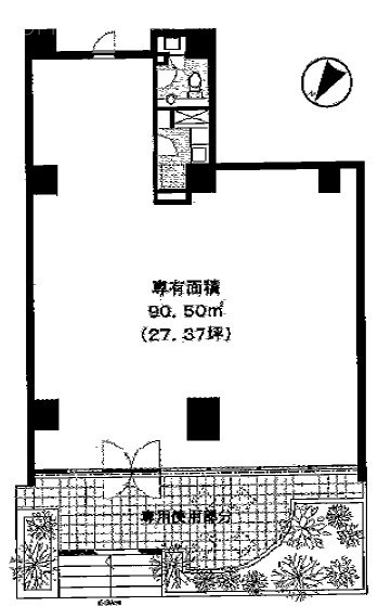 ミュゼ表参道1F 間取り図