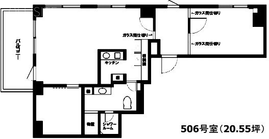 パレロワイヤル南青山506 間取り図