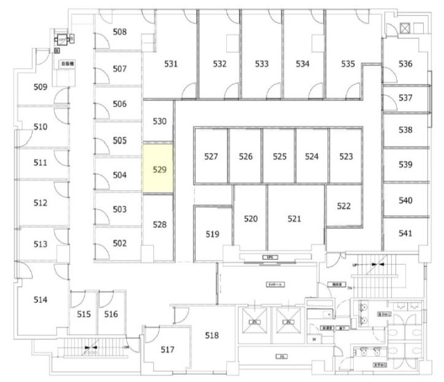 エキスパートオフィス新横浜529 間取り図