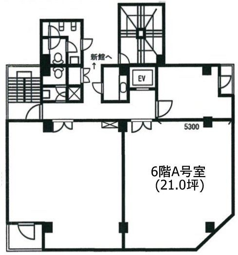 新橋第一ビルA 間取り図