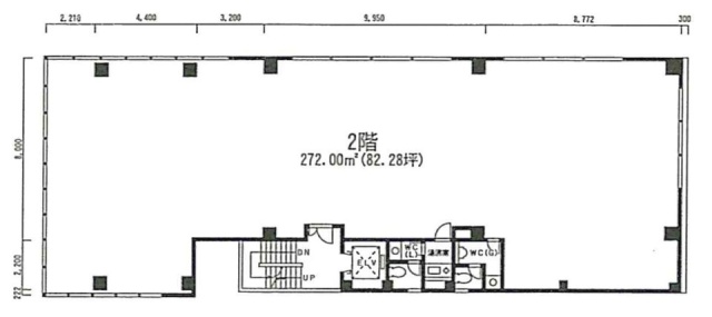 神楽坂Uビル2F 間取り図