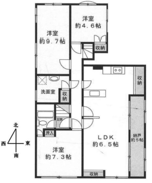村山ビル3F 間取り図