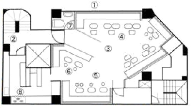 新宿メトロビル2F 間取り図