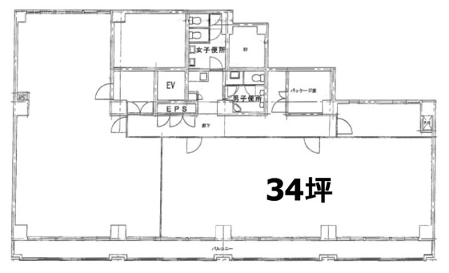 マルキョー新川ビル4F 間取り図