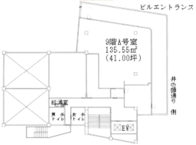 ワールド宇田川ビル9F 間取り図