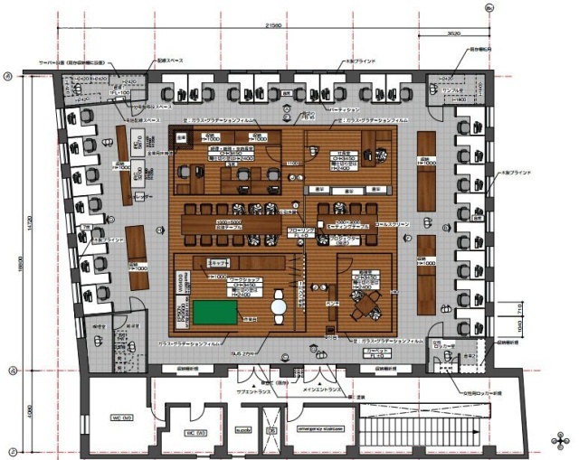 東京インテリア青山ビル(北館)2F 間取り図