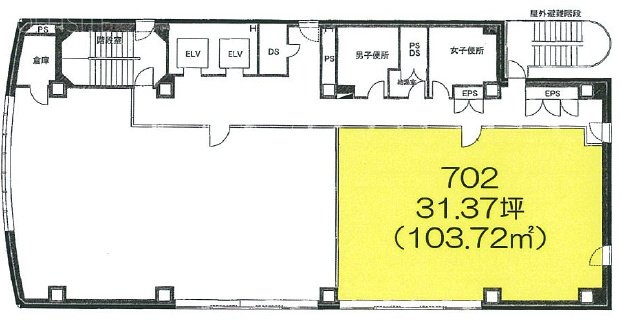 ヤマトインターナショナル日本橋ビル702 間取り図