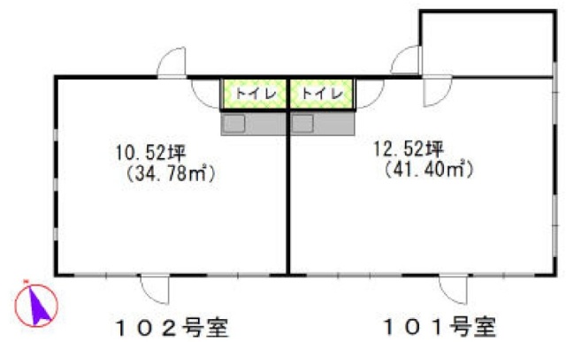 東ビル102 間取り図